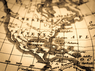 アンティークの世界地図　オーストラリア