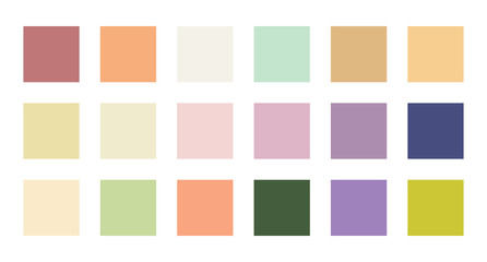 colour set palette vector illustration