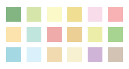 colour set palette vector illustration