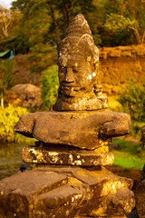 A beautiful view of Angkor Thom temple at Siem Reap, Cambodia.