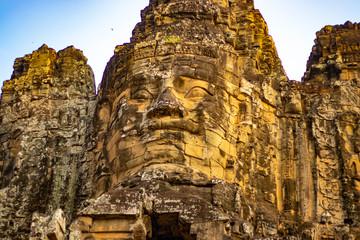 A beautiful view of Angkor Thom temple at Siem Reap, Cambodia.