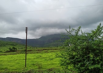 Obraz premium clouds over the mountains
