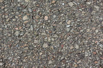 Abstract pattern of gravel, natural road texture, rock material