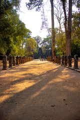 A beautiful view of Angkor Thom temple at Siem Reap, Cambodia.