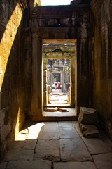 A beautiful view of Angkor Wat temple at Siem Reap, Cambodia.