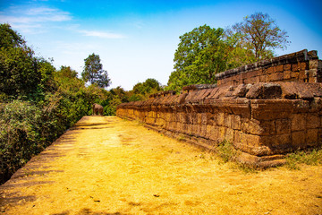 A beautiful view of Angkor Wat temple at Siem Reap, Cambodia.