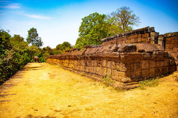 Naklejka premium Piękny widok na świątynię Angkor Wat w Siem Reap w Kambodży.