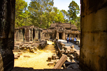 A beautiful view of Angkor Wat temple at Siem Reap, Cambodia.