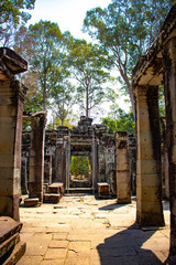 A beautiful view of Angkor Wat temple at Siem Reap, Cambodia.