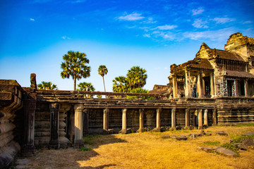 Fototapeta premium A beautiful view of Angkor Wat temple at Siem Reap, Cambodia.