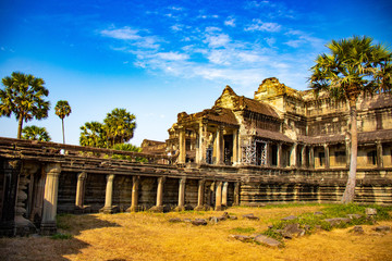A beautiful view of Angkor Wat temple at Siem Reap, Cambodia.