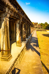 A beautiful view of Angkor Wat temple at Siem Reap, Cambodia.