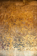 A beautiful view of buddhist temple at Siem Reap, Cambodia.