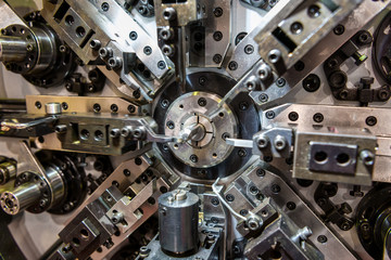 The mechanism of the CNC machine is bending wire.