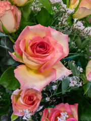 Fresh flower arrangement designed by a professional florist