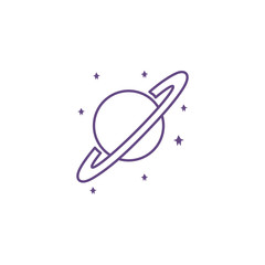 saturn space planet isolated icon © Jeronimo Ramos