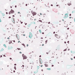 Terrazzo Texture Vector. Flooring Seamless Pattern