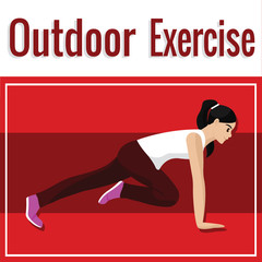 Outdoor exercise poster