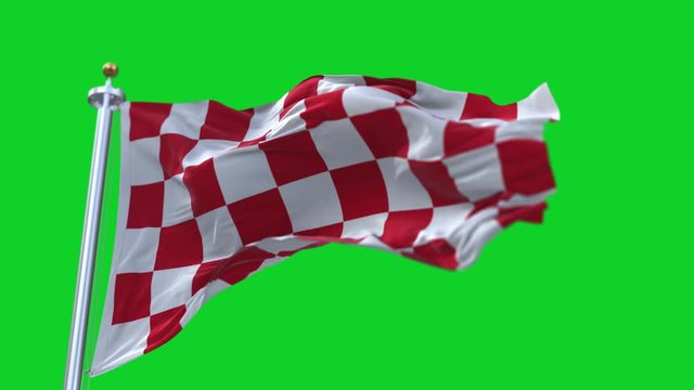 4k Checkered Race Flag Check Flag wavy silk fabric fluttering Racing Flags;seamless looped waving green background.Silk cloth fluttering in wind.3D digital animation plaid Formula One car motor sport.