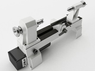 3d Rendering of a Mini Lathe