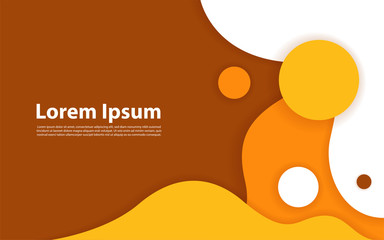 Dynamic textured background design in 3D style with yellow color.