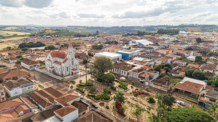 Fototapeta na wymiar Aerial view of the São Tomás de Aquino city, Minas Gerais / Brazil.