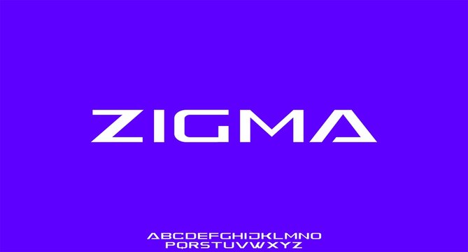 ZIGMA, FUTURISTIC ELEGANT AND BOLD MODERN TYPEFACE