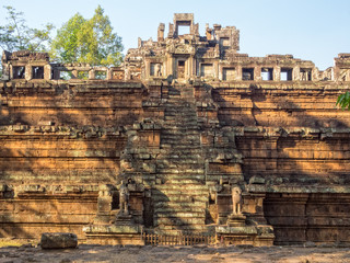 The pyramid-shaped ancient Royal Palace at Angkor Thom - Siem Reap, Cambodia