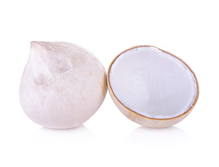 Coconut isolated on white background.