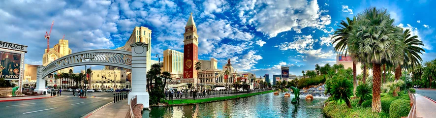 Fotobehang Las Vegas Een geweldig uitzicht op de Strip