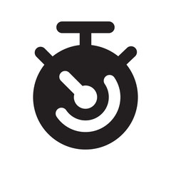 Stopwatch / stop watch timer flat vector icon for apps and websites