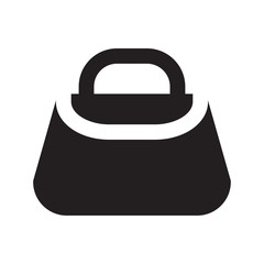 Fitness bag icon on White background. Vector illustration.