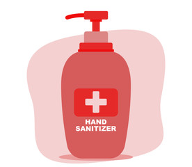 Hand sanitizer pump bottle Vector illustration. Vector hand sanitizer symbol. Hand sanitizer bottles vector.