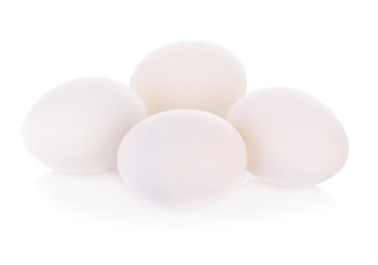 salted eggs isolated on white background