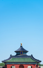 Temple of Heaven(Tiantan) in Beijing, China. Translation: Prayer hall (name of this temple).