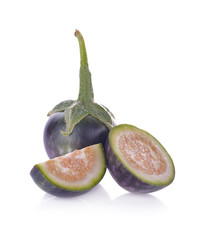 Eggplant isolated on white background