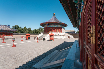 Temple of Heaven, Beijing, China. Chinese traditional building. Translation: The Imperial Vault of Heaven.