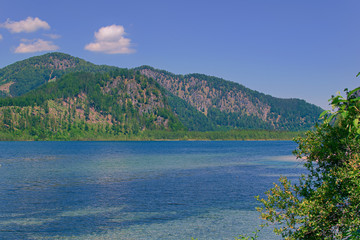 lake and mountains, Grünau Austria