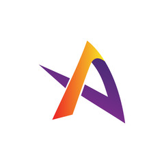 Letter a logo vector