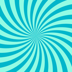 Blue swirl background, poster design template, vector illustration