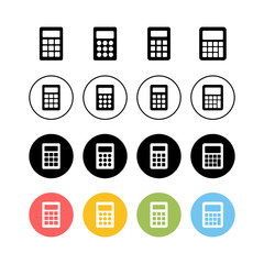 set of Calculator icons . Calculator vector icon