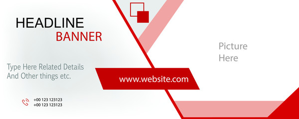 Abstract Web, Facebook banner design background or header Templates