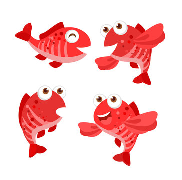 red fish cartoon
