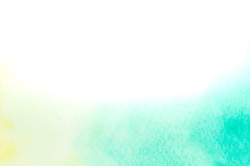 Abstract background image of sea with watercolor painted on white paper.