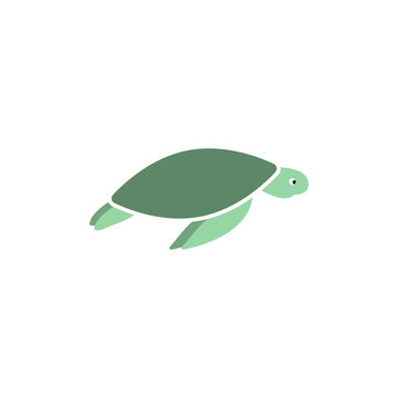 Sea turtle graphic design template vector isolated