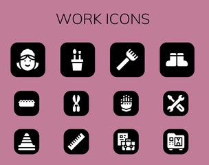 work icon set