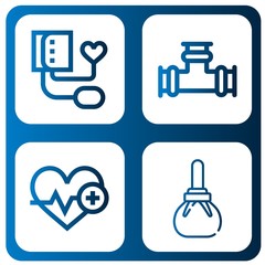 pressure icon set