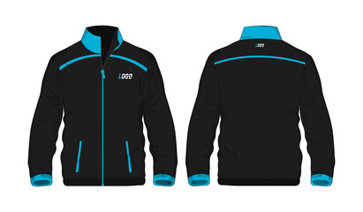 Sport Jacket Blue and black template for design on white background. Vector illustration eps 10. © Whatever