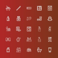 Editable 25 soap icons for web and mobile