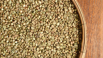  Close up of coffee beans for background                                
